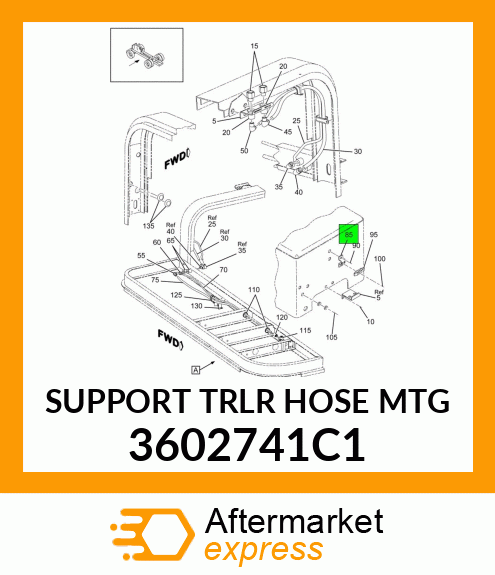 SUPPORT TRLR HOSE MTG 3602741C1