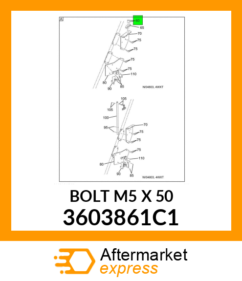 BOLT M5 X 50 3603861C1