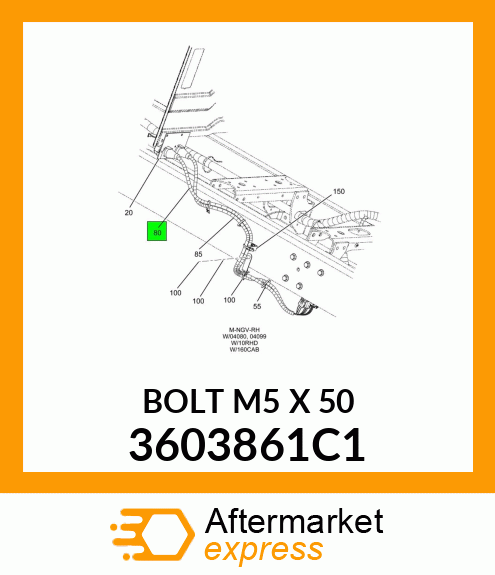 BOLT M5 X 50 3603861C1