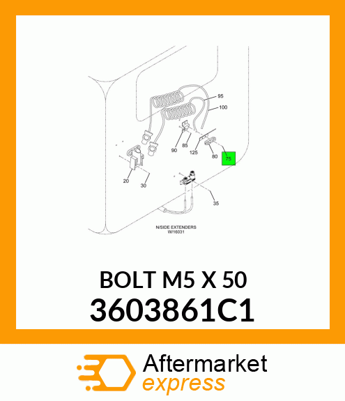 BOLT M5 X 50 3603861C1