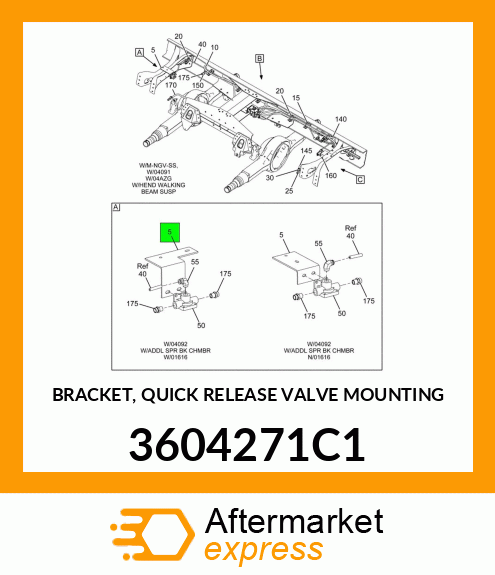 BRACKET, QUICK RELEASE VALVE MOUNTING 3604271C1