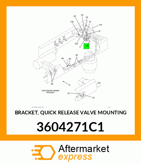 BRACKET, QUICK RELEASE VALVE MOUNTING 3604271C1