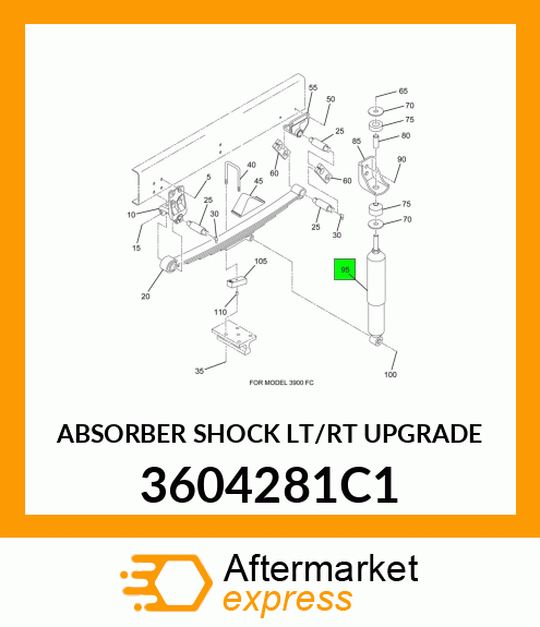 ABSORBER SHOCK LT/RT UPGRADE 3604281C1