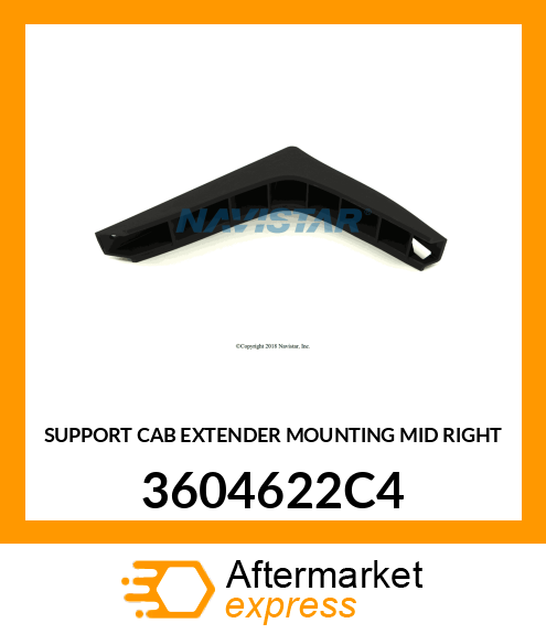 SUPPORT CAB EXTENDER MOUNTING MID RIGHT 3604622C4