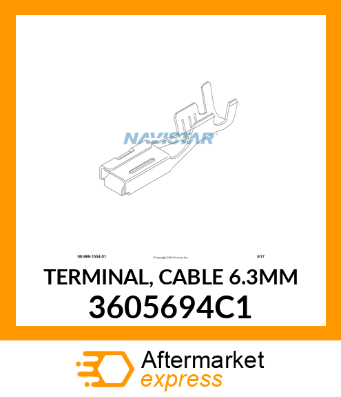 TERMINAL, CABLE 6.3MM 3605694C1