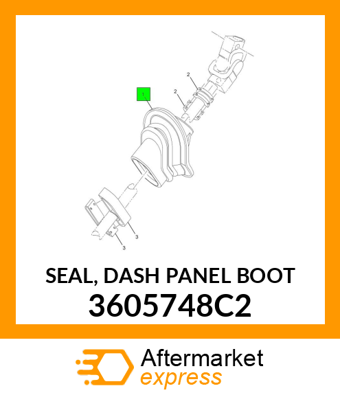 SEAL, DASH PANEL BOOT 3605748C2