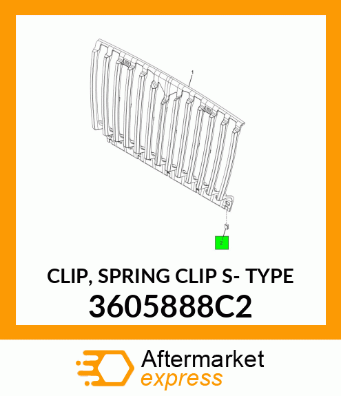 CLIP, SPRING CLIP S- TYPE 3605888C2