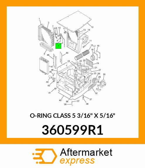O-RING CLASS 5 3/16" X 5/16" 360599R1