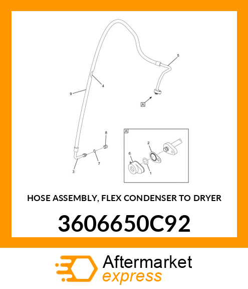 HOSE ASSEMBLY, FLEX CONDENSER TO DRYER 3606650C92