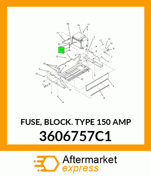 FUSE, BLOCK TYPE 150 AMP 3606757C1