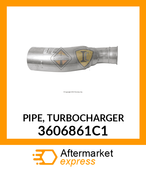 PIPE, TURBOCHARGER 3606861C1