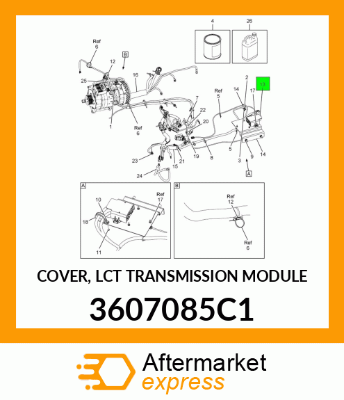 COVER, LCT TRANSMISSION MODULE 3607085C1