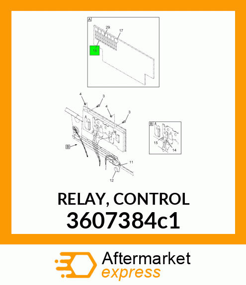RELAY, CONTROL 3607384c1