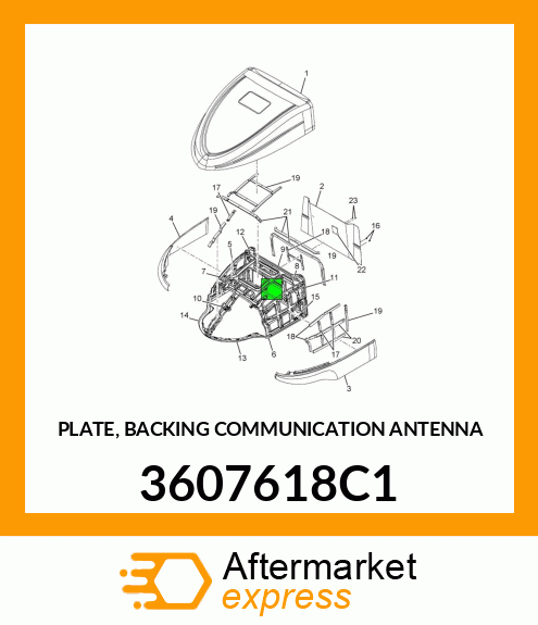 PLATE, BACKING COMMUNICATION ANTENNA 3607618C1