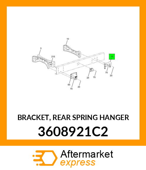 BRACKET, REAR SPRING HANGER 3608921C2