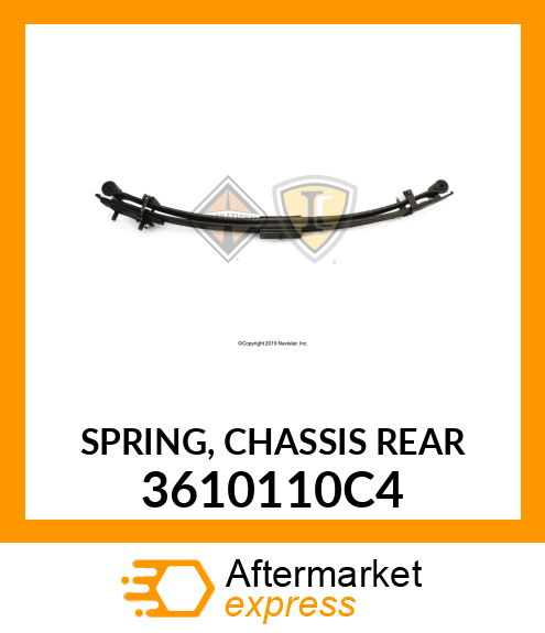 SPRING, CHASSIS REAR 3610110C4