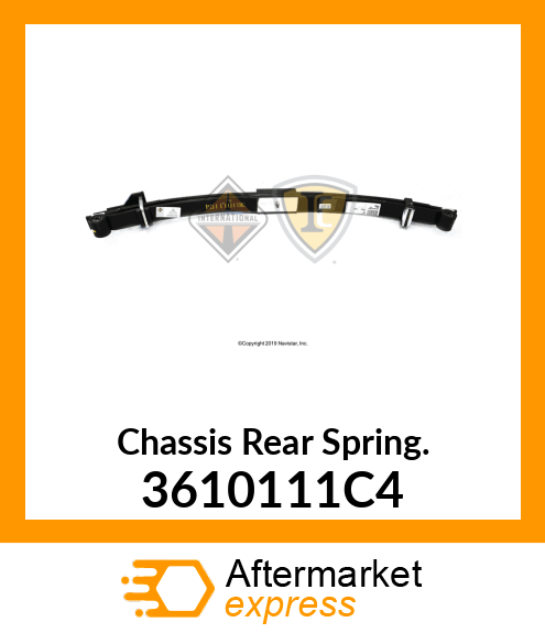 Chassis Rear Spring. 3610111C4