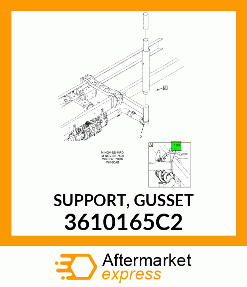 SUPPORT, GUSSET 3610165C2