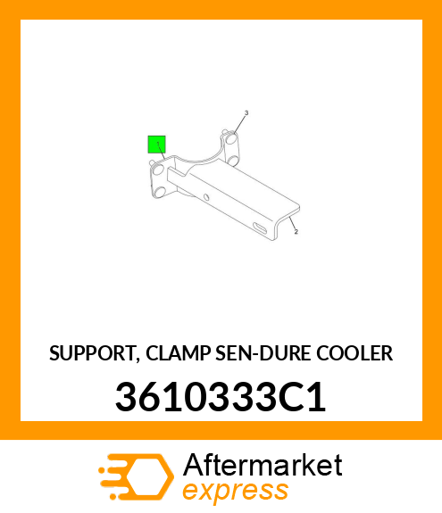 SUPPORT, CLAMP SEN-DURE COOLER 3610333C1