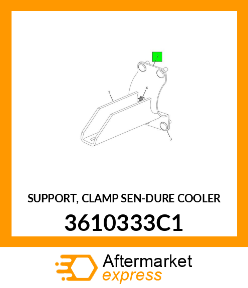 SUPPORT, CLAMP SEN-DURE COOLER 3610333C1