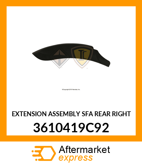 EXTENSION ASSEMBLY SFA REAR RIGHT 3610419C92