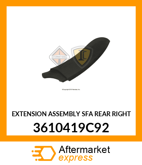 EXTENSION ASSEMBLY SFA REAR RIGHT 3610419C92