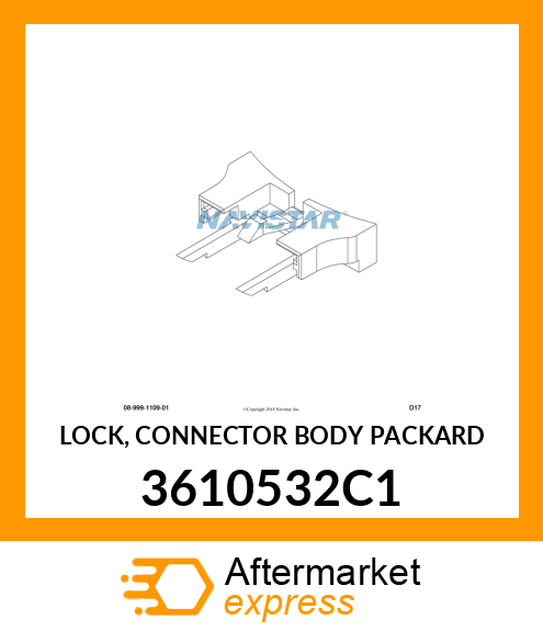 LOCK, CONNECTOR BODY PACKARD 3610532C1