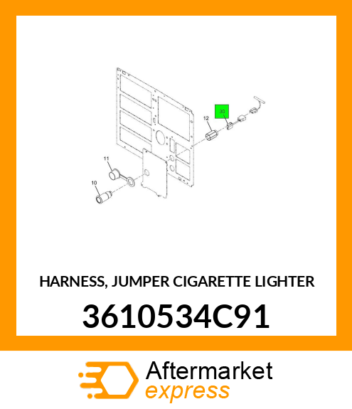HARNESS, JUMPER CIGARETTE LIGHTER 3610534C91