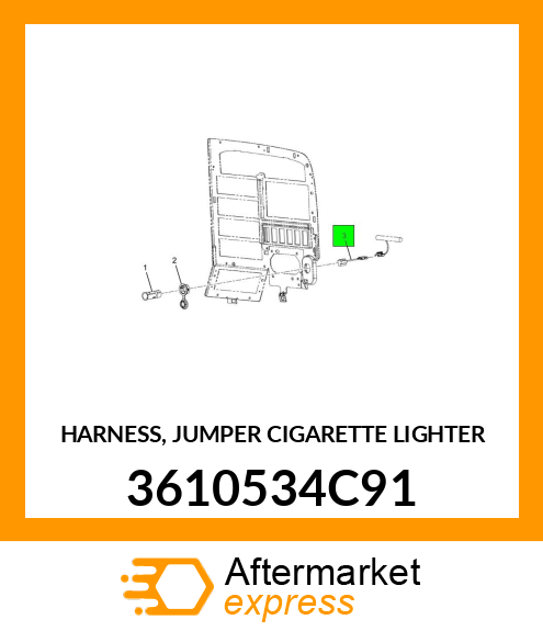 HARNESS, JUMPER CIGARETTE LIGHTER 3610534C91
