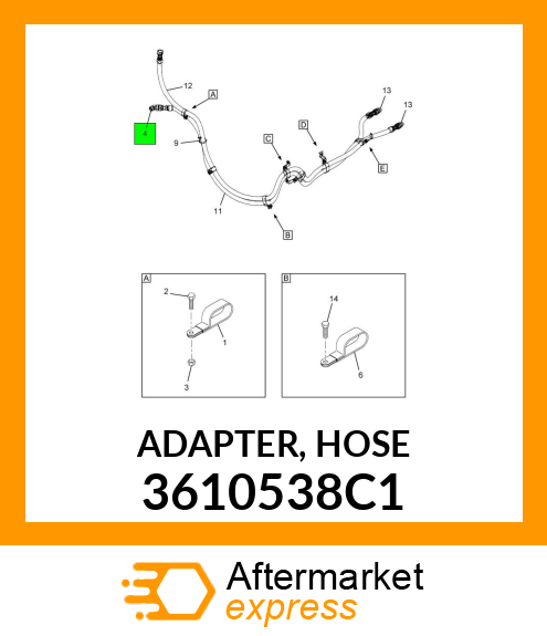 ADAPTER, HOSE 3610538C1