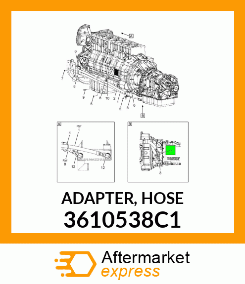 ADAPTER, HOSE 3610538C1