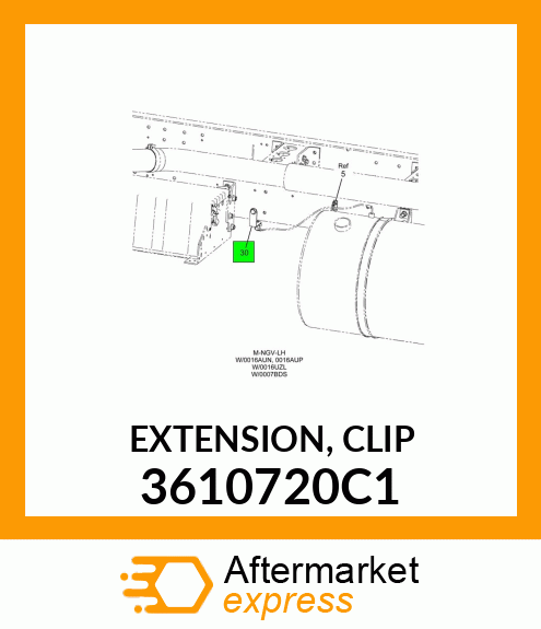 EXTENSION, CLIP 3610720C1