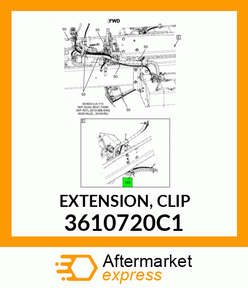 EXTENSION, CLIP 3610720C1