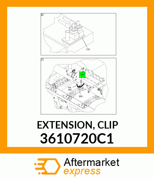 EXTENSION, CLIP 3610720C1