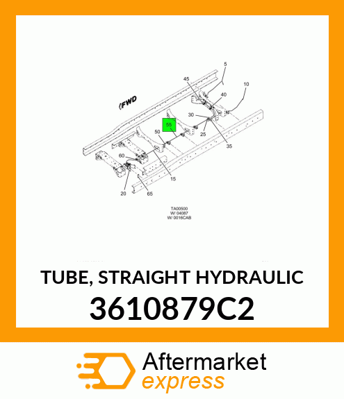 TUBE, STRAIGHT HYDRAULIC 3610879C2