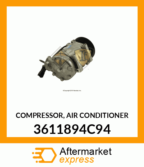 COMPRESSOR, AIR CONDITIONER 3611894C94