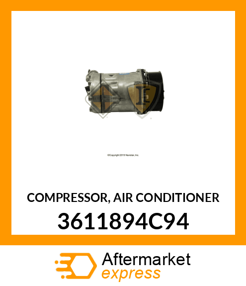 COMPRESSOR, AIR CONDITIONER 3611894C94