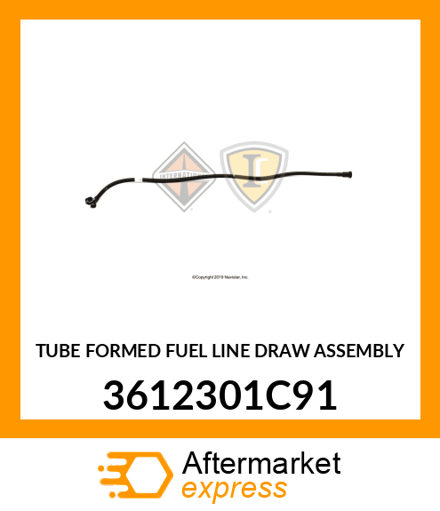 TUBE FORMED FUEL LINE DRAW ASSEMBLY 3612301C91