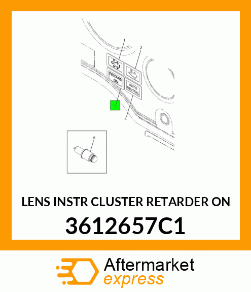 LENS INSTR CLUSTER RETARDER ON 3612657C1
