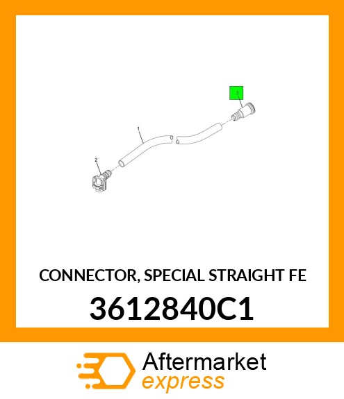 CONNECTOR, SPECIAL STRAIGHT FE 3612840C1