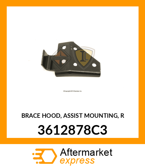 BRACE HOOD, ASSIST MOUNTING, R 3612878C3