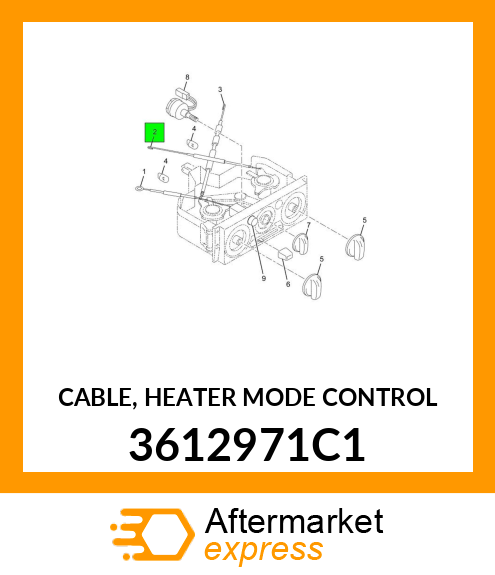 CABLE, HEATER MODE CONTROL 3612971C1