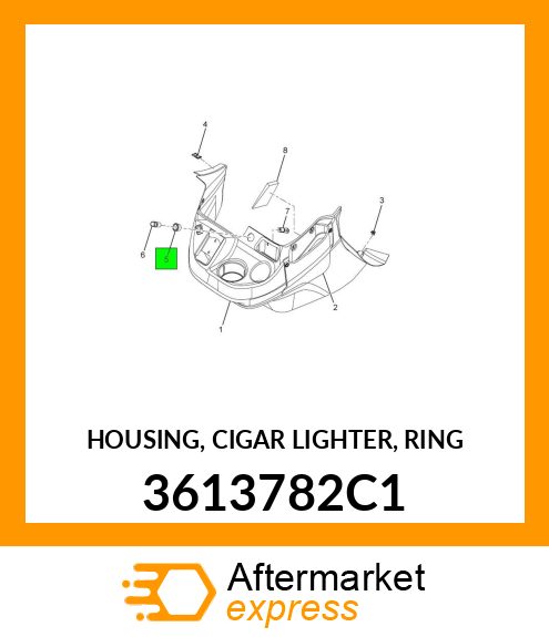 HOUSING, CIGAR LIGHTER, RING 3613782C1