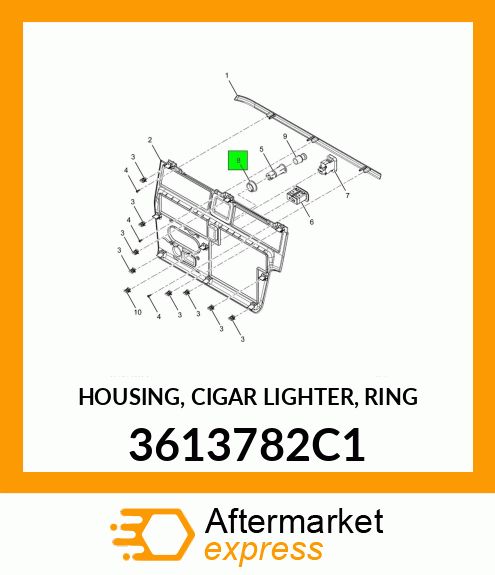 HOUSING, CIGAR LIGHTER, RING 3613782C1