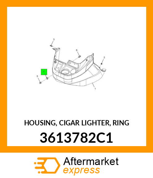 HOUSING, CIGAR LIGHTER, RING 3613782C1