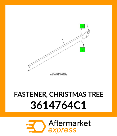 FASTENER, CHRISTMAS TREE 3614764C1