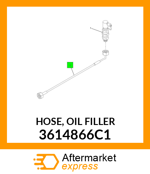 HOSE, OIL FILLER 3614866C1