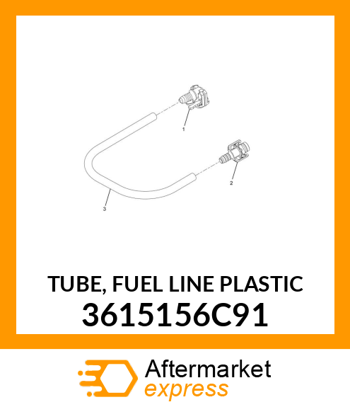 TUBE, FUEL LINE PLASTIC 3615156C91