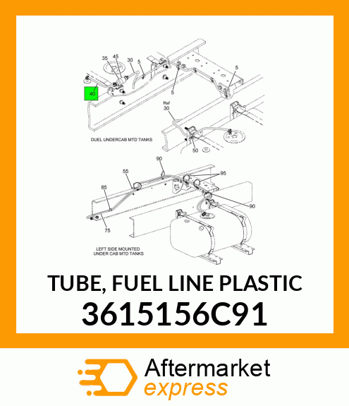 TUBE, FUEL LINE PLASTIC 3615156C91