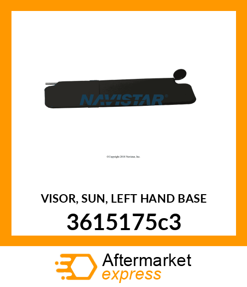 VISOR, SUN, LEFT HAND BASE 3615175c3